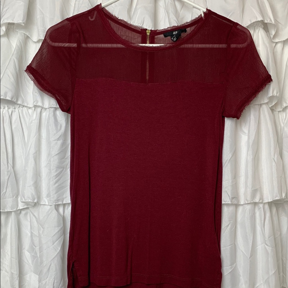 Maroon H&M Top